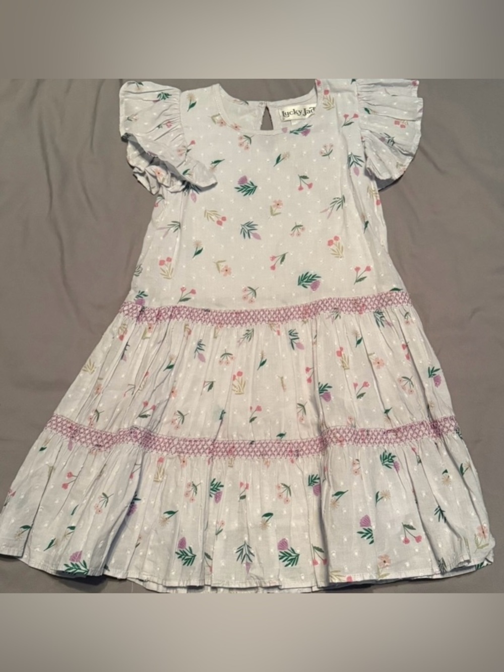 Lucky Jade lavender floral dress
